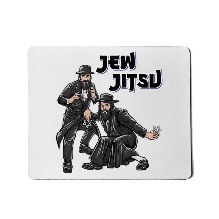 Jewish Costume Hanukkah Rabbi Horah Dance Jew Jitsu Mousepad