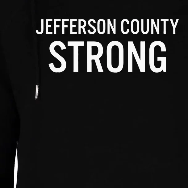 Jefferson County High School Strong Womens Funnel Neck Pullover Hood