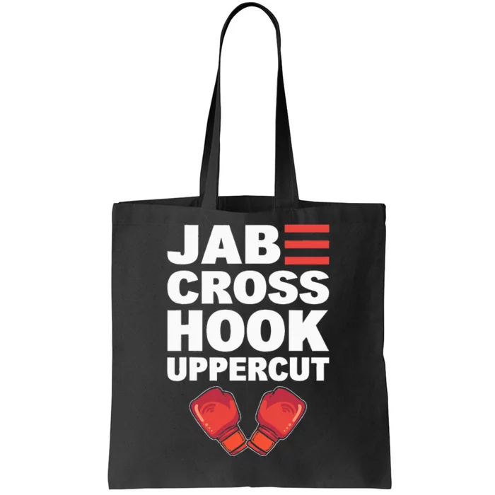 Jab Cross Hook Uppercut Professional Kickboxer Tote Bag