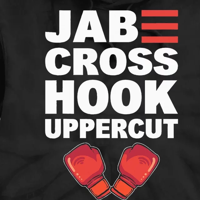 Jab Cross Hook Uppercut Professional Kickboxer Tie Dye Hoodie