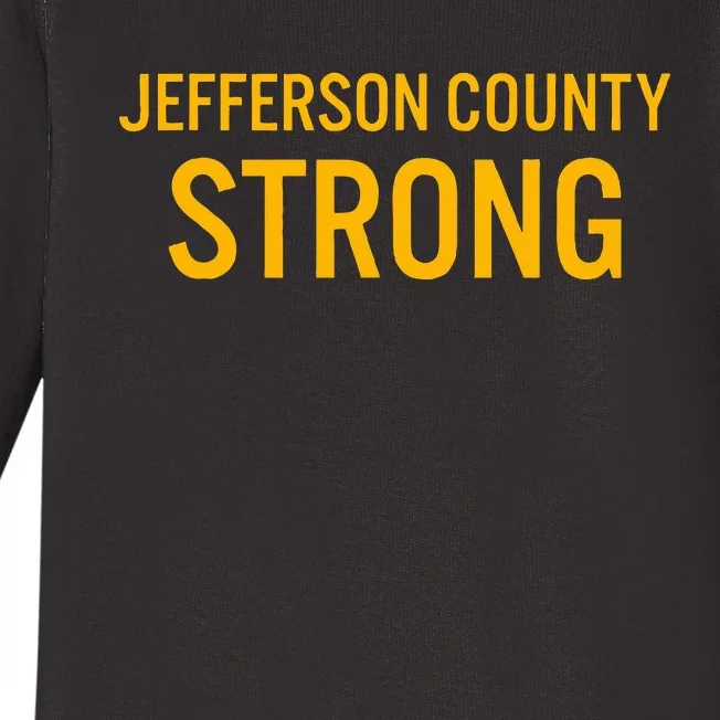 Jefferson County High School Strong Baby Long Sleeve Bodysuit