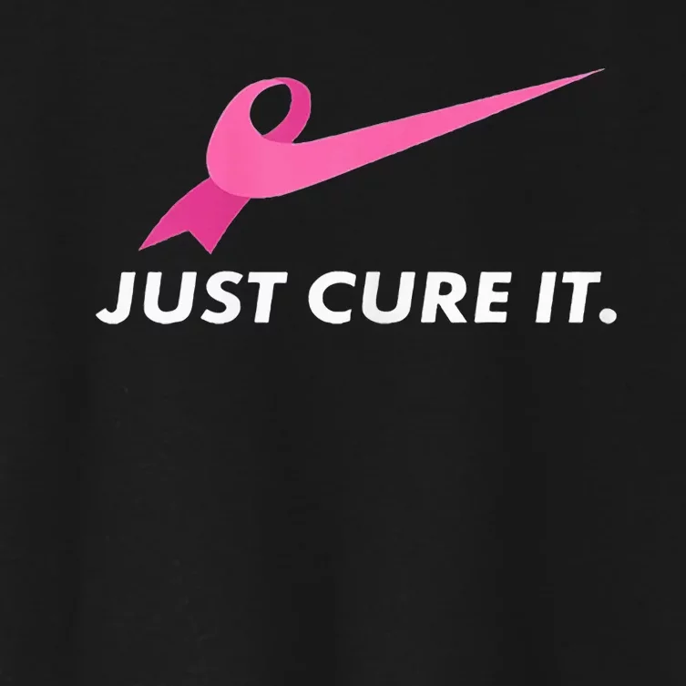 Just Cure It Breast Cancer Awareness Women's Crop Top Tee