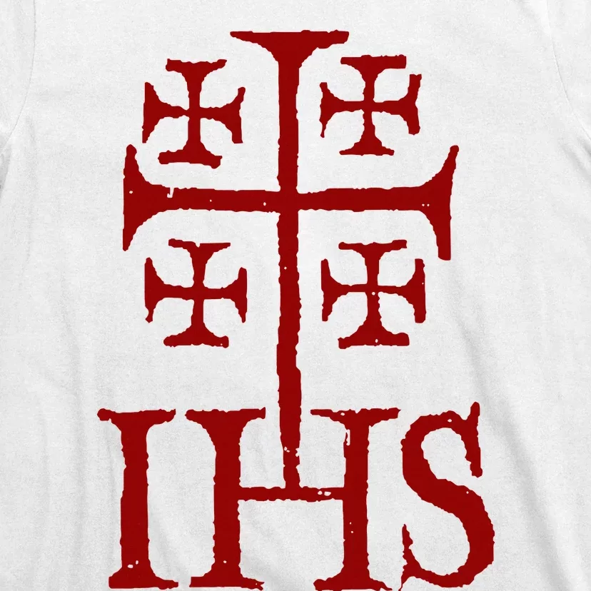 Jerusalem Cross Ihs Knights Templar T-Shirt