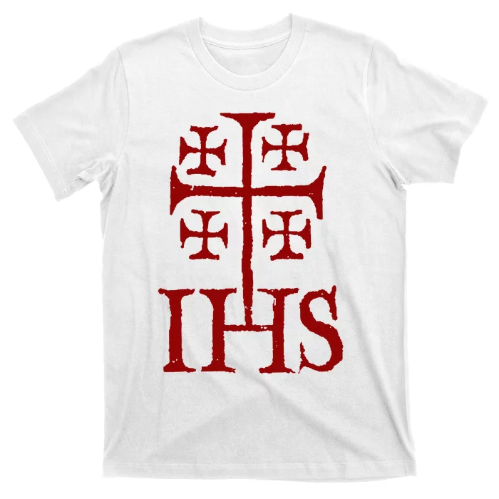 Jerusalem Cross Ihs Knights Templar T-Shirt