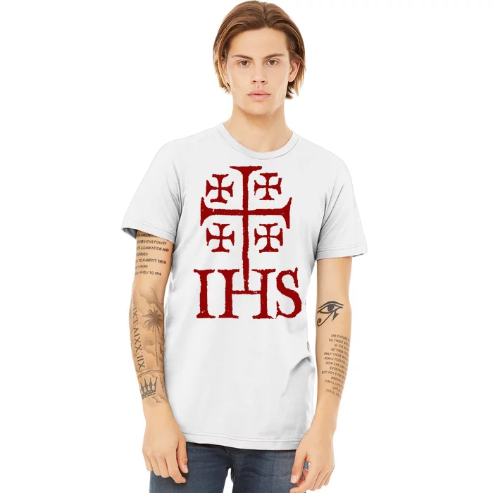 Jerusalem Cross Ihs Knights Templar Premium T-Shirt