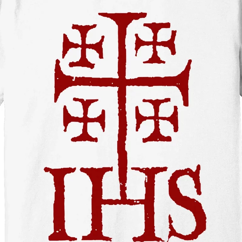 Jerusalem Cross Ihs Knights Templar Premium T-Shirt