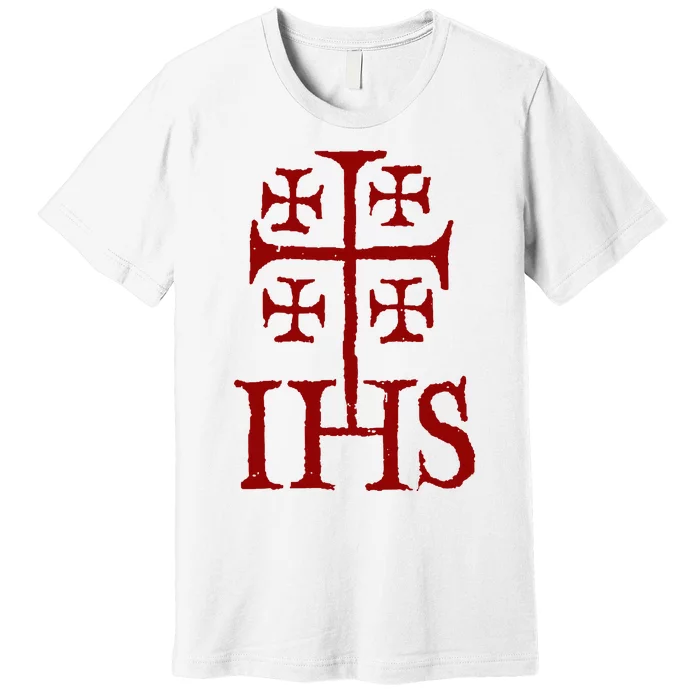 Jerusalem Cross Ihs Knights Templar Premium T-Shirt