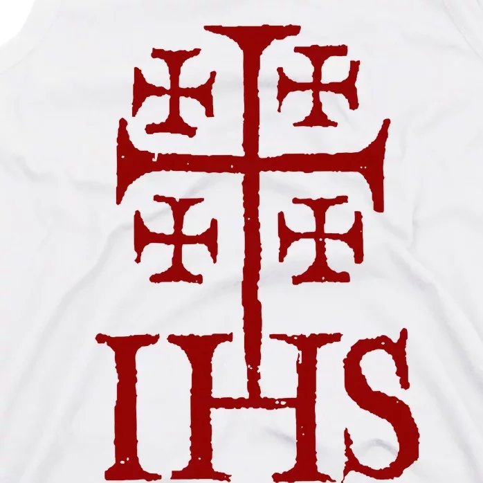 Jerusalem Cross Ihs Knights Templar Tank Top