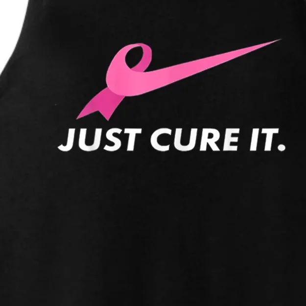 Just Cure It Breast Cancer Awareness Ladies Tri-Blend Wicking Tank