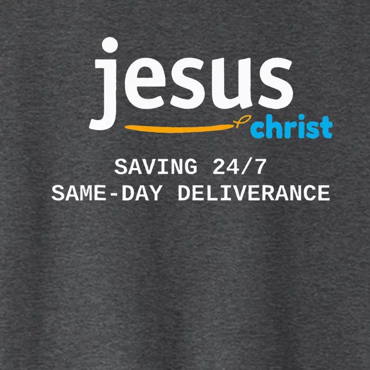 Jesus Christ Is Saving 247 Deliverance The Same Day Women's Crop Top Tee