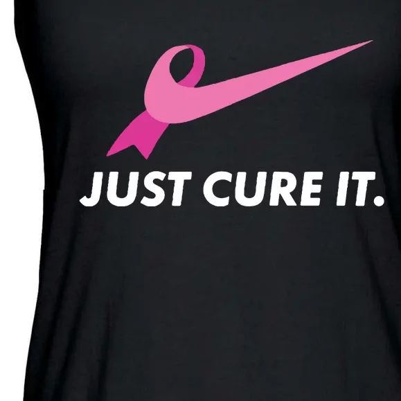 Just Cure It Breast Cancer Awareness Ladies Essential Flowy Tank