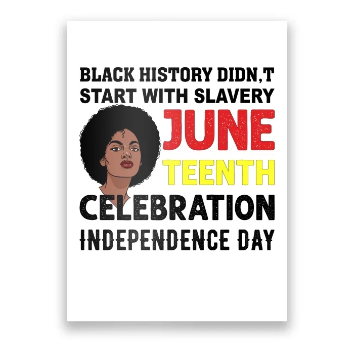 Juneteenth Celebration Independence Day Graphic Poster