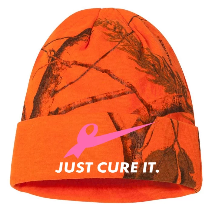 Just Cure It Breast Cancer Awareness Kati - 12in Camo Beanie