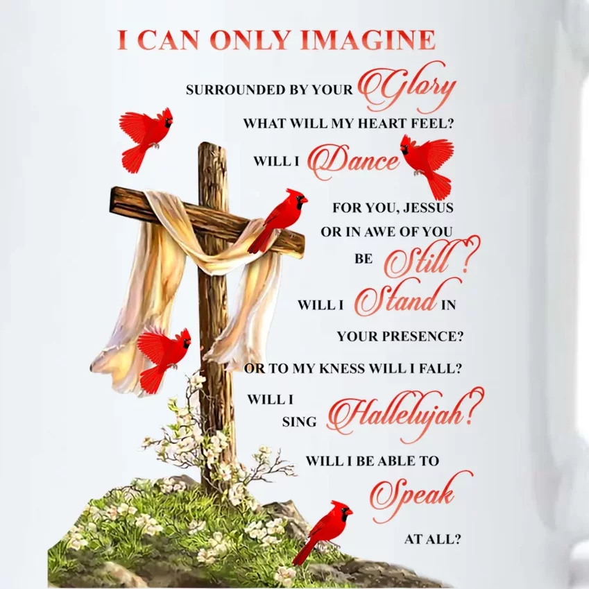 Jesus Cross I Can Imagine Christian Religious Black Color Changing Mug