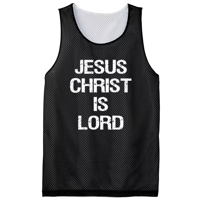 Jesus Christ Is Lord Christian Believer Mesh Reversible Basketball Jersey Tank