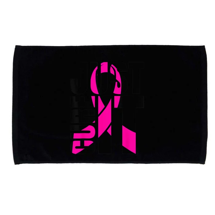 Just Cure It Breast Cancer Awareness Shirts Ribbon Shirt Microfiber Hand Towel