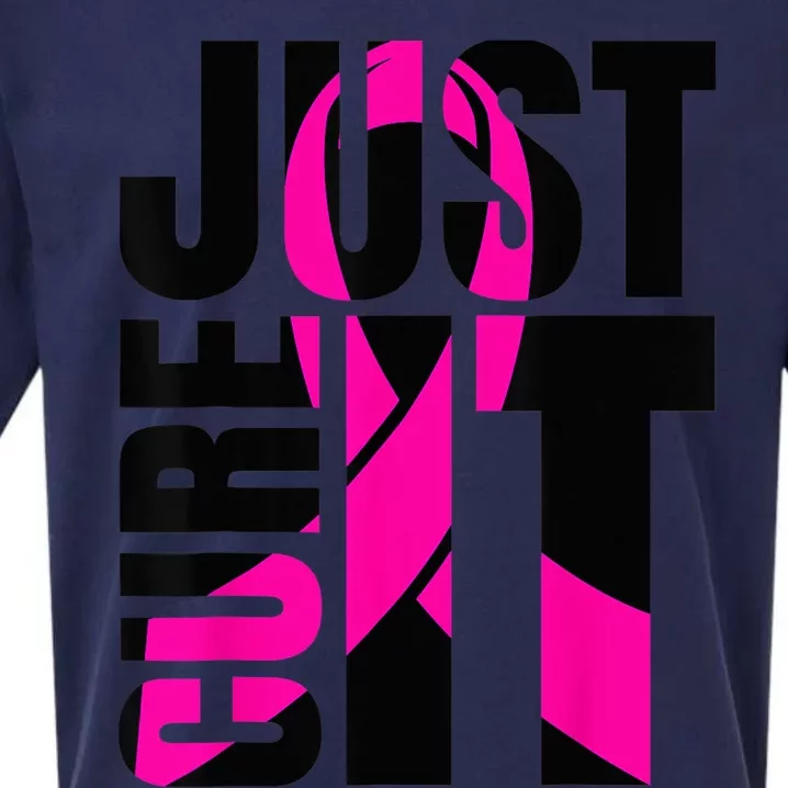 Just Cure It Breast Cancer Awareness Shirts Ribbon Shirt Sueded Cloud Jersey T-Shirt