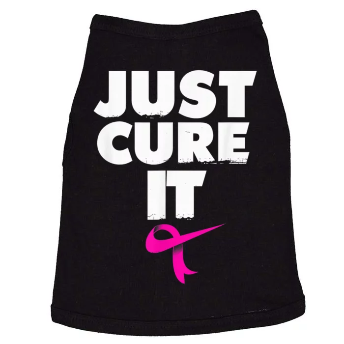 Just Cure iShirt Breast Cancer Awareness Shirt Doggie Tank