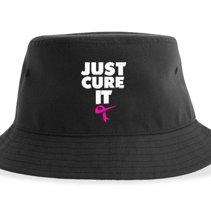 Just Cure iShirt Breast Cancer Awareness Shirt Sustainable Bucket Hat