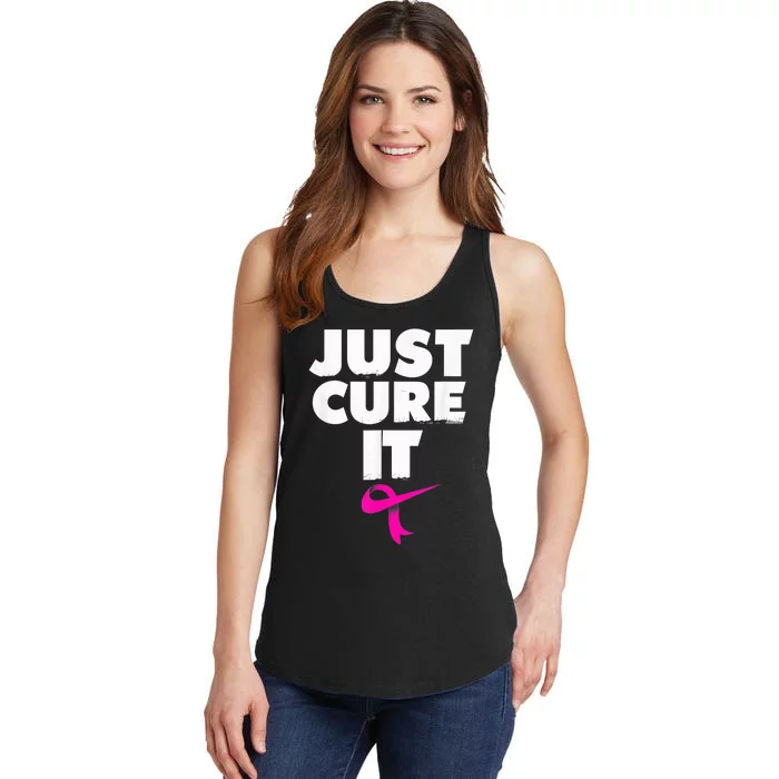 Just Cure iShirt Breast Cancer Awareness Shirt Ladies Essential Tank