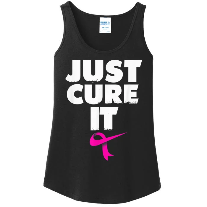 Just Cure iShirt Breast Cancer Awareness Shirt Ladies Essential Tank