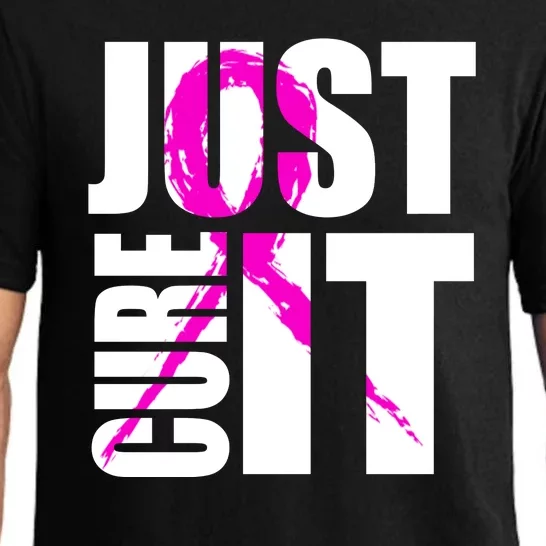 Just Cure It Breast Cancer Awareness Pink Ribbon Pajama Set