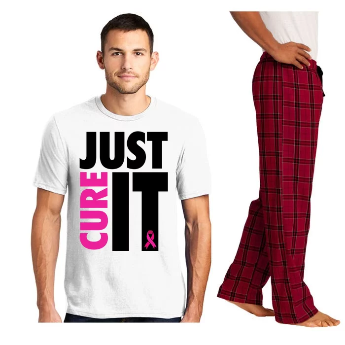 Just Cure It Breast Cancer Awareness Ribbon Pajama Set