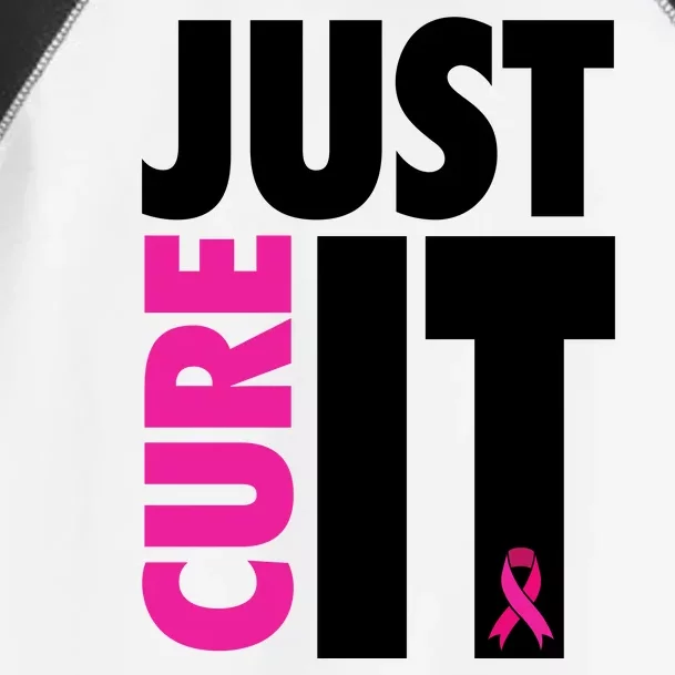 Just Cure It Breast Cancer Awareness Ribbon Toddler Fine Jersey T-Shirt