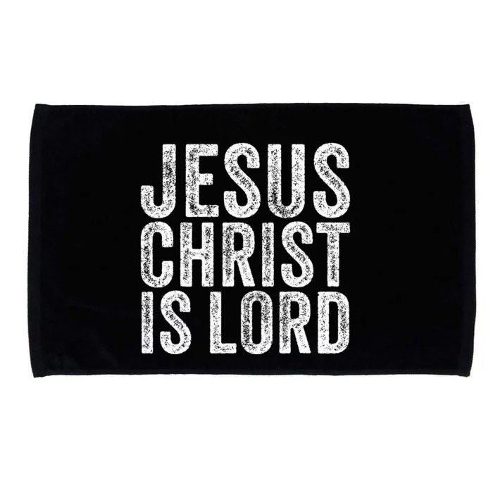 Jesus Christ Is Lord Christian Faith Believer Religion Microfiber Hand Towel