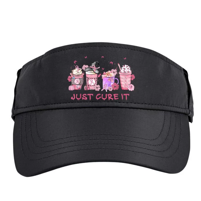 Just Cure It Breast Cancer Awareness Adult Drive Performance Visor