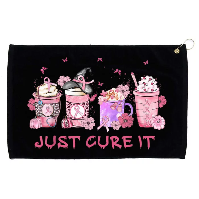 Just Cure It Breast Cancer Awareness Grommeted Golf Towel