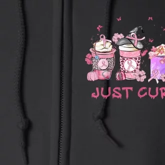 Just Cure It Breast Cancer Awareness Full Zip Hoodie