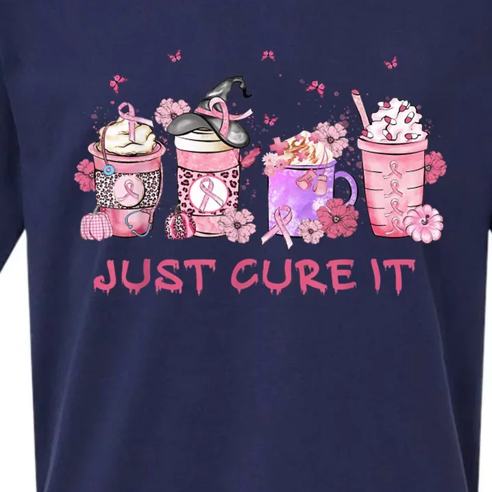 Just Cure It Breast Cancer Awareness Sueded Cloud Jersey T-Shirt