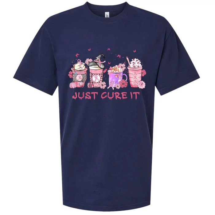 Just Cure It Breast Cancer Awareness Sueded Cloud Jersey T-Shirt