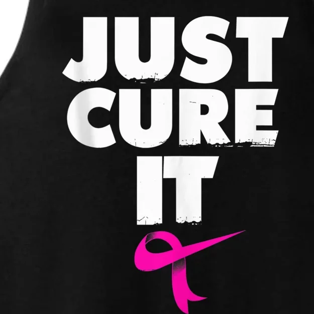 Just Cure IShirt Breast Cancer Awareness Ladies Tri-Blend Wicking Tank