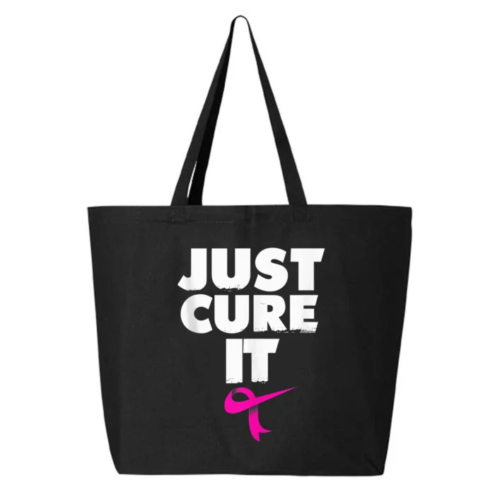 Just Cure IShirt Breast Cancer Awareness 25L Jumbo Tote