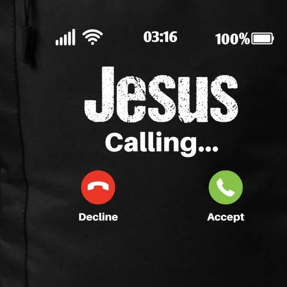 Jesus Calling John 3:16 Christian Accept Christ Daily Commute Backpack