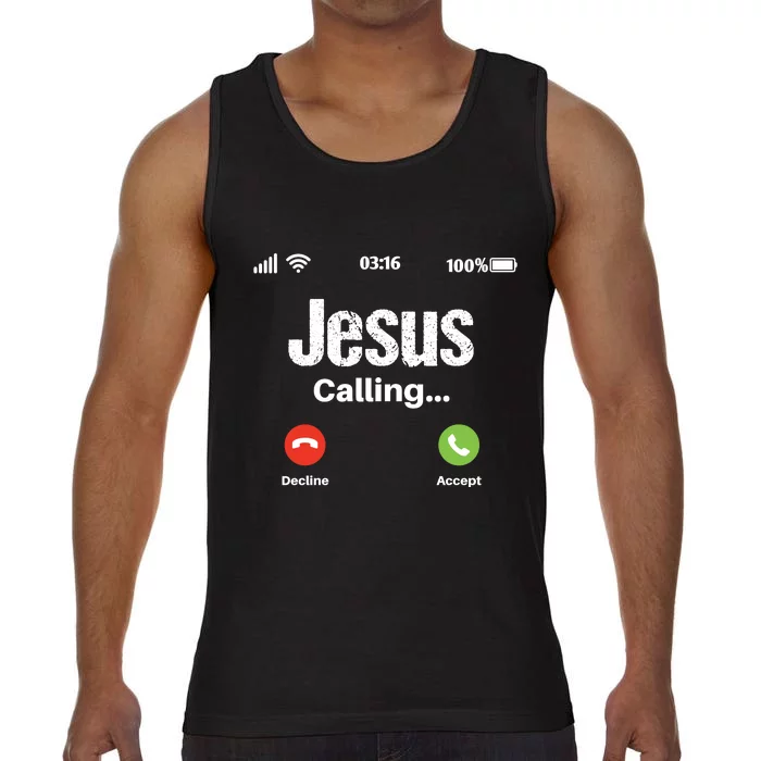 Jesus Calling John 3:16 Christian Accept Christ Comfort Colors® Tank Top