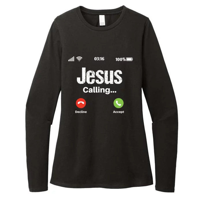 Jesus Calling John 3:16 Christian Accept Christ Womens CVC Long Sleeve Shirt