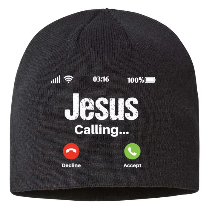 Jesus Calling John 3:16 Christian Accept Christ 8 1/2in Sustainable Knit Beanie