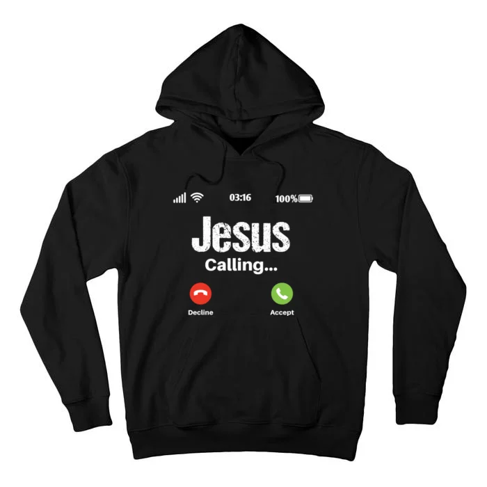 Jesus Calling John 3:16 Christian Accept Christ Tall Hoodie