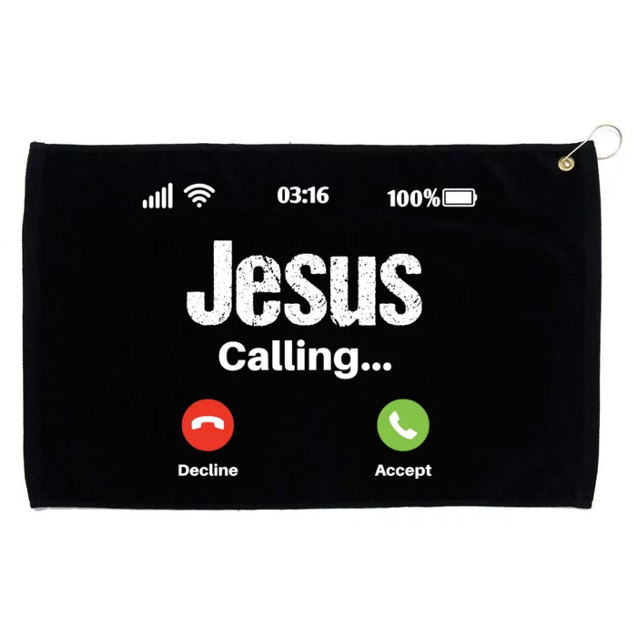 Jesus Calling John 3:16 Christian Accept Christ Grommeted Golf Towel