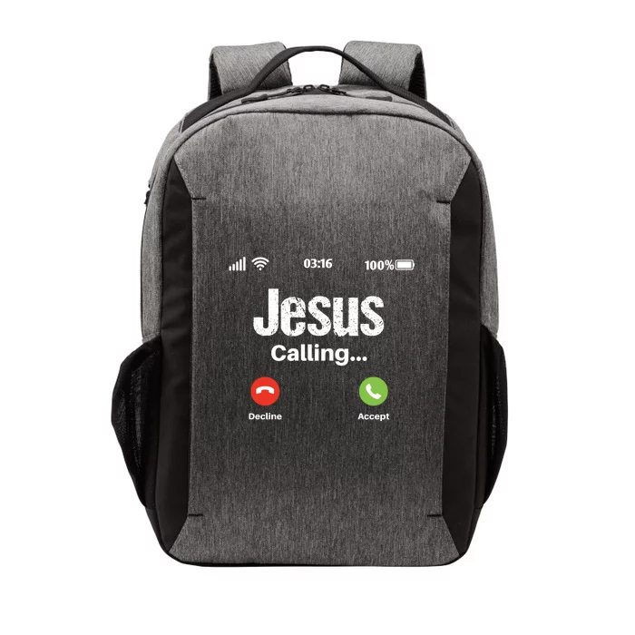 Jesus Calling John 3:16 Christian Accept Christ Vector Backpack