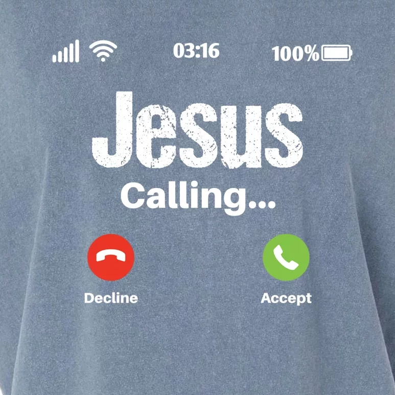 Jesus Calling John 3:16 Christian Accept Christ Garment-Dyed Women's Muscle Tee