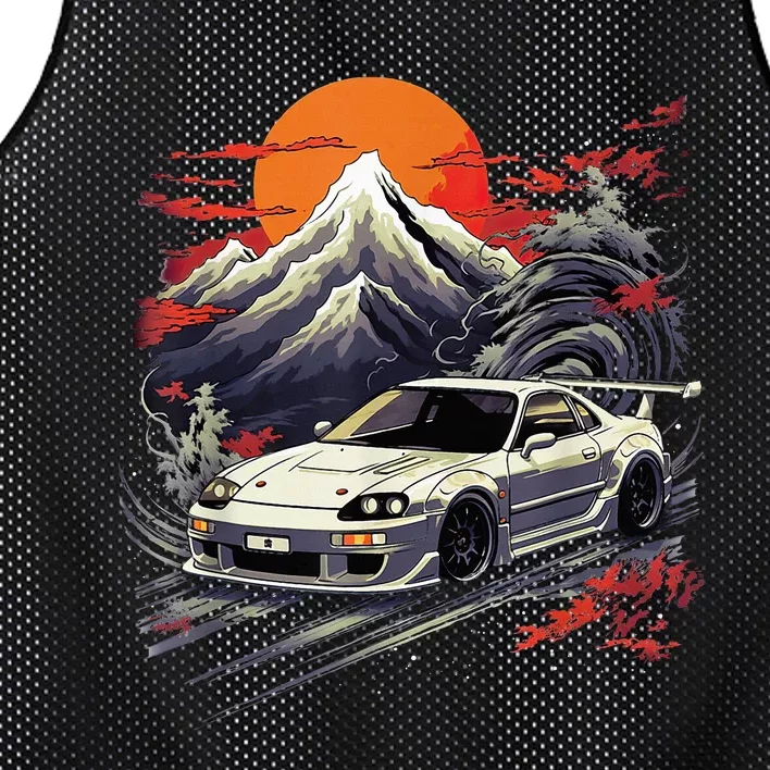 Jdm Car Japanese Retro Car Racing Drifting Legend Tuning Mesh Reversible Basketball Jersey Tank