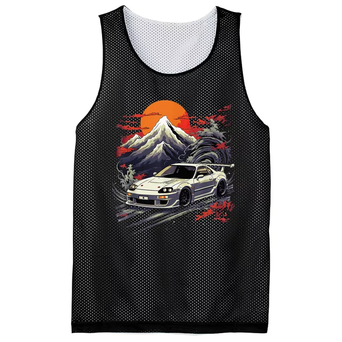 Jdm Car Japanese Retro Car Racing Drifting Legend Tuning Mesh Reversible Basketball Jersey Tank