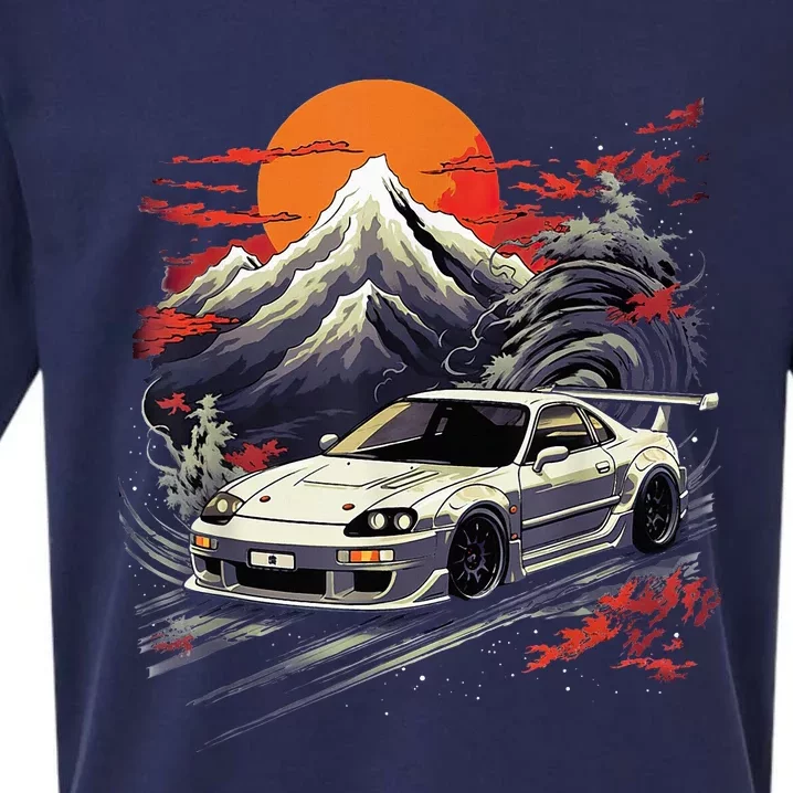 Jdm Car Japanese Retro Car Racing Drifting Legend Tuning Sueded Cloud Jersey T-Shirt