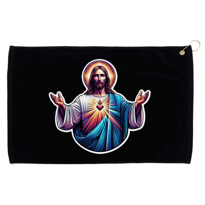 Jesus Christ Grommeted Golf Towel