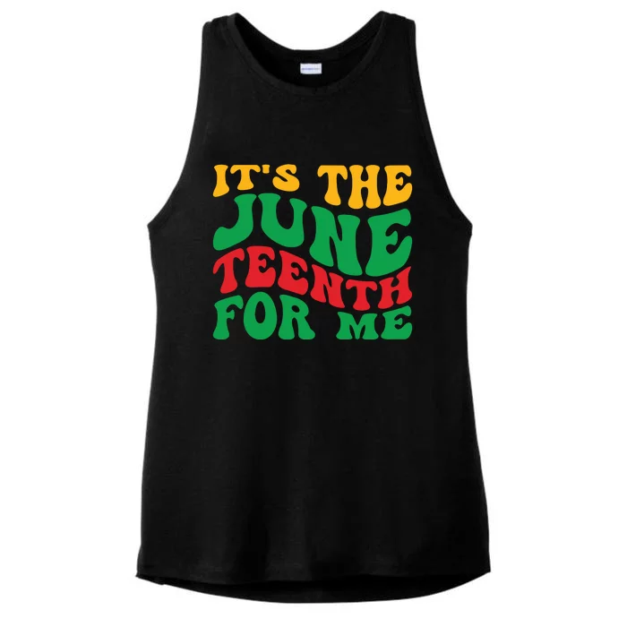 Juneteenth Celebration Ladies Tri-Blend Wicking Tank