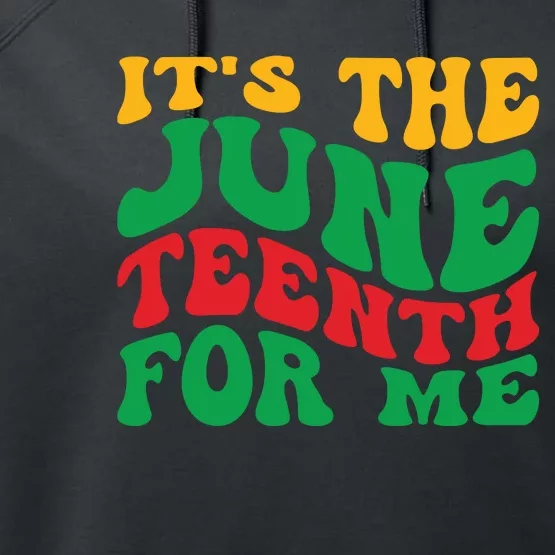 Juneteenth Celebration Performance Fleece Hoodie